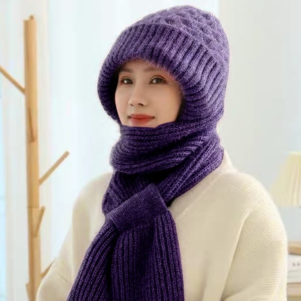 Abelina - Integrated Ear Protection Windproof Cap Scarf