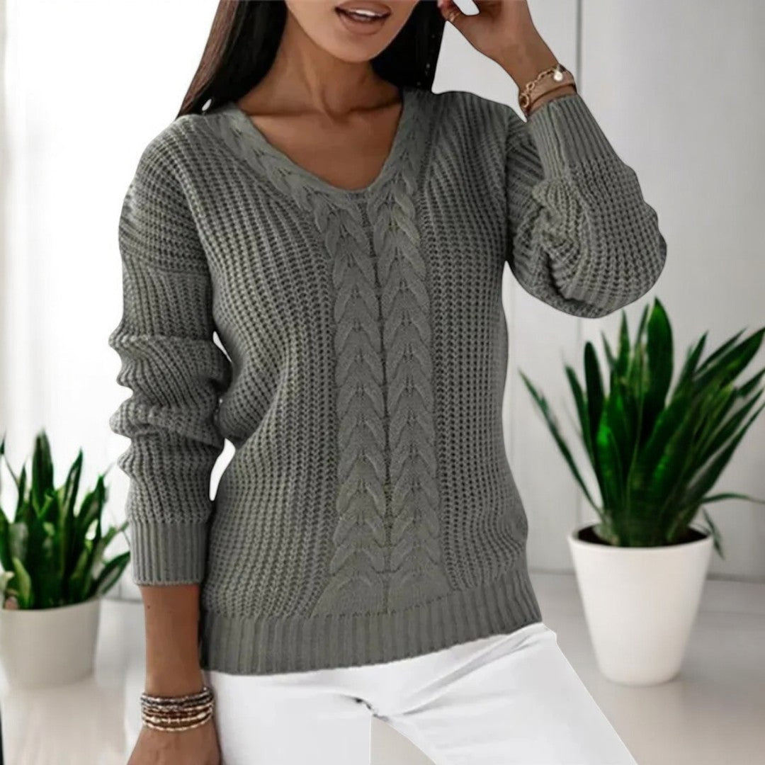 V-Neck Sweater – Elegant Sophistication Meets Comfortable Style