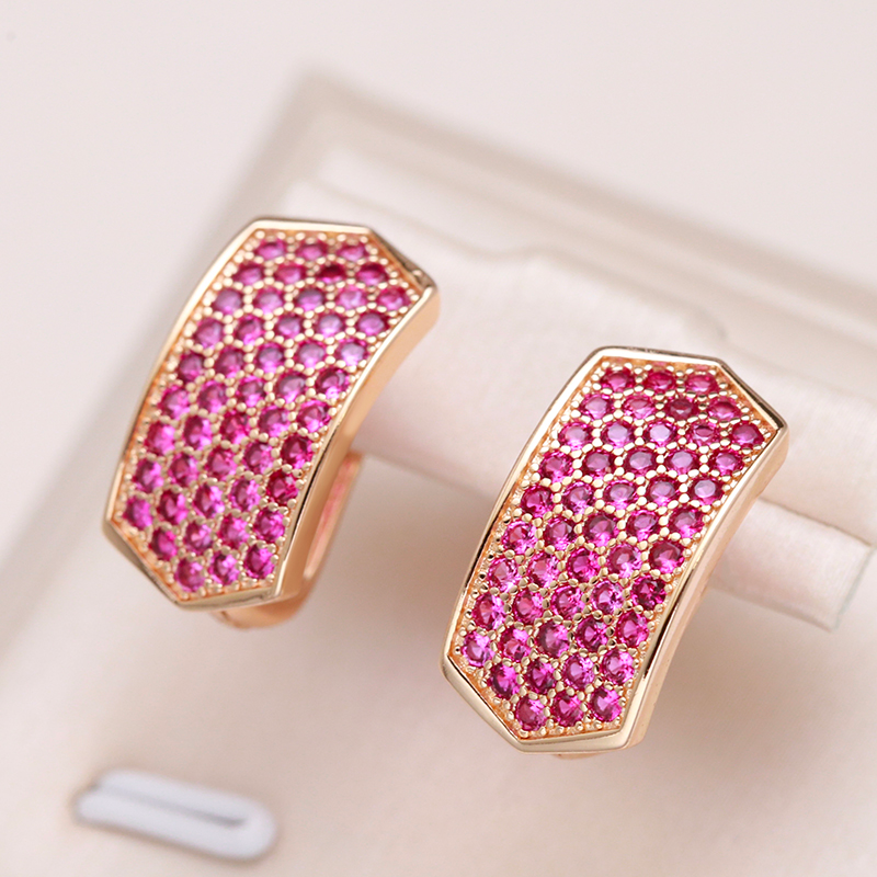 Stunning Rose Crystal Earrings - Embrace Timeless Elegance