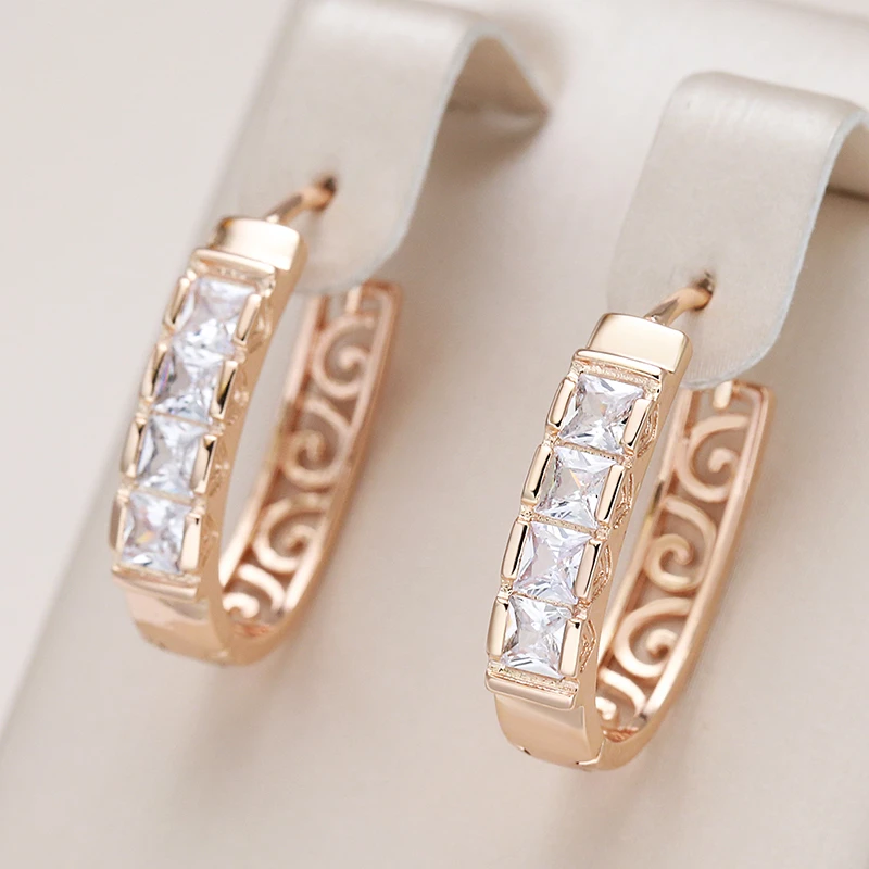 Radiant Gold Crystal Sparkling Earrings