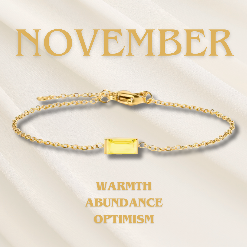 Heartline Birthstone Bracelet