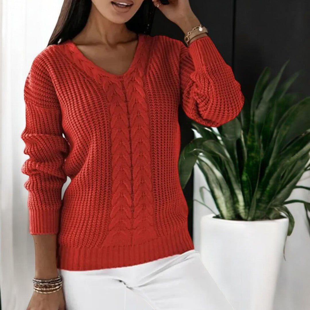 V-Neck Sweater – Elegant Sophistication Meets Comfortable Style