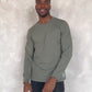 Crew neck Long Sleeve Cotton T-Shirt