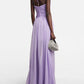 Simple Tulle Hollow Long Dress