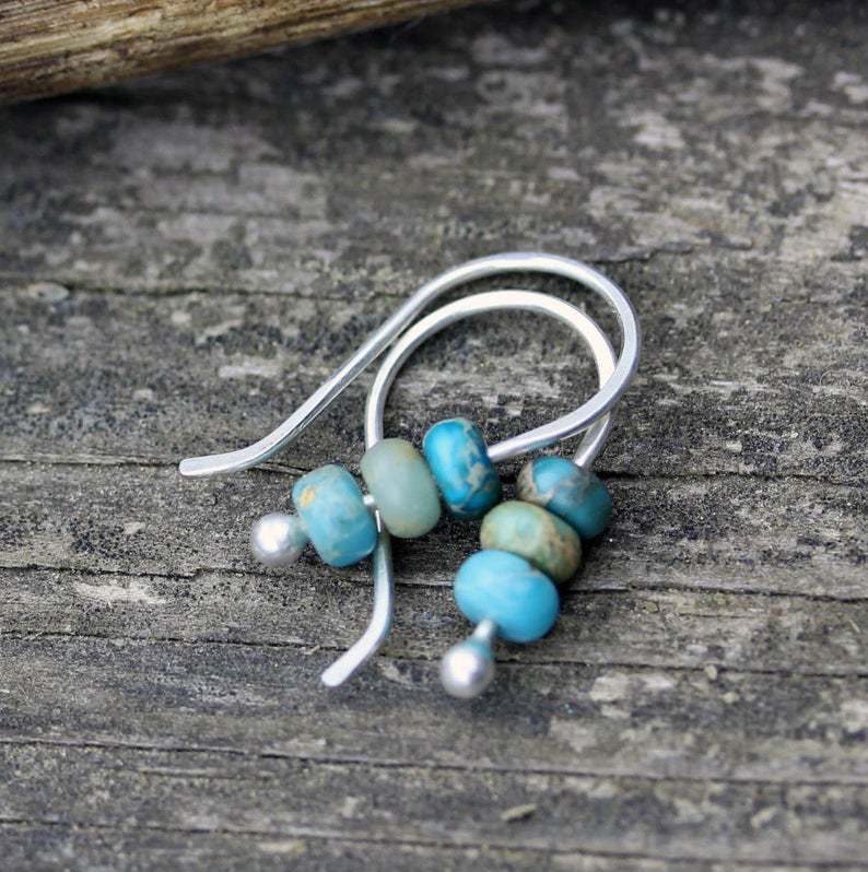 Elegant Turquoise Pearl Earrings