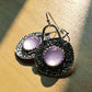 Chic Boho Earrings Featuring Stunning Purple Gemstones in Premium Sterling Silver