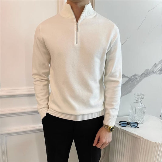 ANSEONG Fine Quarter Zip Sweater