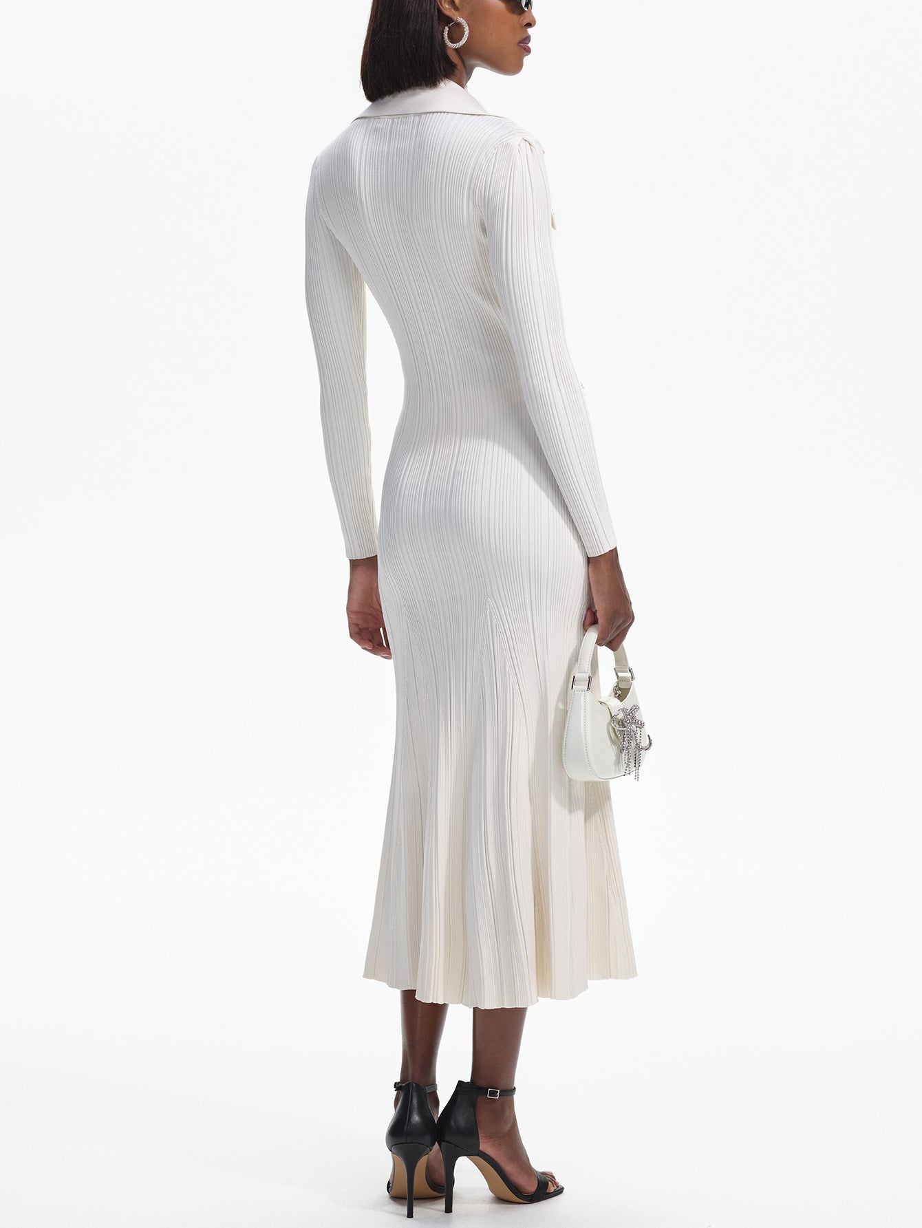 Pocket Knitted Fishtail Maxi Skirt