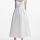 Beaded Scoop Neck Tea-Length Dress