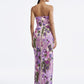 Purple Sequin Floral Gown - Sparkling & Flattering