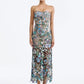 Sequin Embroidered Strapless Gown - Sparkling & Elegant