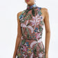 Floral Sequin Embroidered Mini Dress