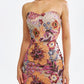 Sequin Embroidered Strapless Gown - Sparkling & Elegant