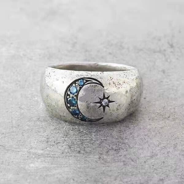 Celestial Star Moon Ring