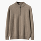 100% Cashmere Ribbed Half Zip