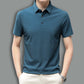 Men's Breathable Business Ice Silk Short-sleeved T-shirt for Summer