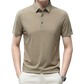 Men's Breathable Business Ice Silk Short-sleeved T-shirt for Summer