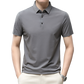 Men's Breathable Business Ice Silk Short-sleeved T-shirt for Summer