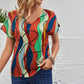 Colourful Abstract Print T-Shirt