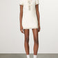 Embellished Mint Wool-Crepe Mini Dress