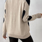 Comfortable Sweater with Lovable Heart Pattern – Romantic Style for Cozy Moments