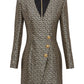 Printed Jacquard Suit Dress