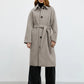Loose Wool Coat With Belt