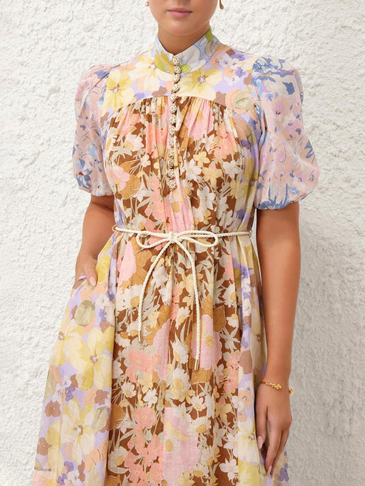 Sophisticated Floral Maxi Dress Elegance