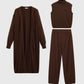 Cozy Loose-fitting 3 Pieces Knitted Set