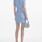 Button Knit Short Sleeve Dress