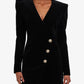 Slim Fit Velvet Suit Dress