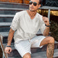 Cotton Linen Style Beach Shirt