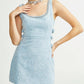 Sequined Mini Dress with Bow Details