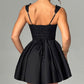 Queen Anne Neckline Corset Mini Dress For Party Date Night Dress