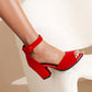 Alison Hayes™ Suede Peep Toe Heels
