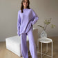 Loose Casual Sweater & Soft Pant 2 Piece Lounge Set