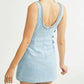 Sequined Mini Dress with Bow Details