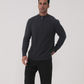 100% Cashmere Ribbed Half Zip