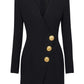 Blazer Dress with Gold Buttons