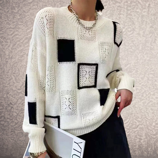 Stylish Geometric Sweater – Artistic Elegance for Every Occasion