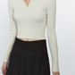 Lapel Knit Sweater
