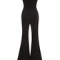 Cascading Chain Tassel Off-The-Shoulder Gown