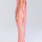 Strapless Corset Top With Neckerchief And Maxi Skirt Set