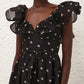 Elegant Sheer Floral Print Romper