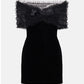 Elegant Off-the-Shoulder Velvet Mini Dress