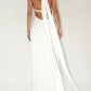 Elegant Satin Gown with Pearl Embellishments