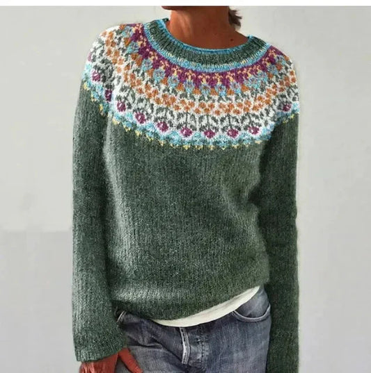 Alida  - Retro Autumn Sweater