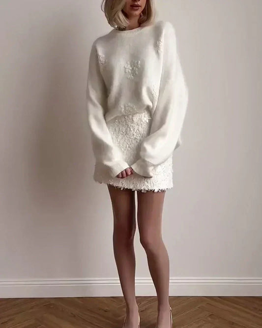 Elegant beaded sweater – feminine sophistication and gentle charisma
