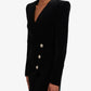 Slim Fit Velvet Suit Dress
