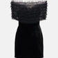 Elegant Off-the-Shoulder Velvet Mini Dress